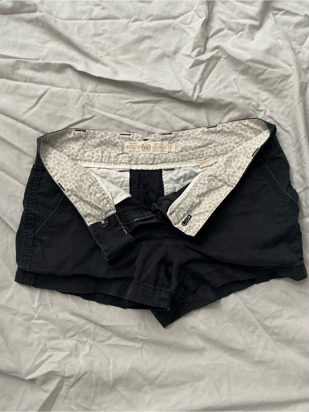J. Crew Women's navy Chino Bermuda Shorts